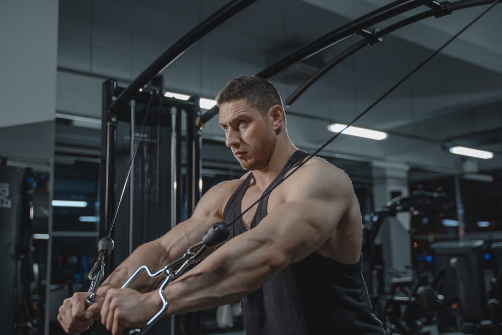 cable chest exercises, gym cable flys